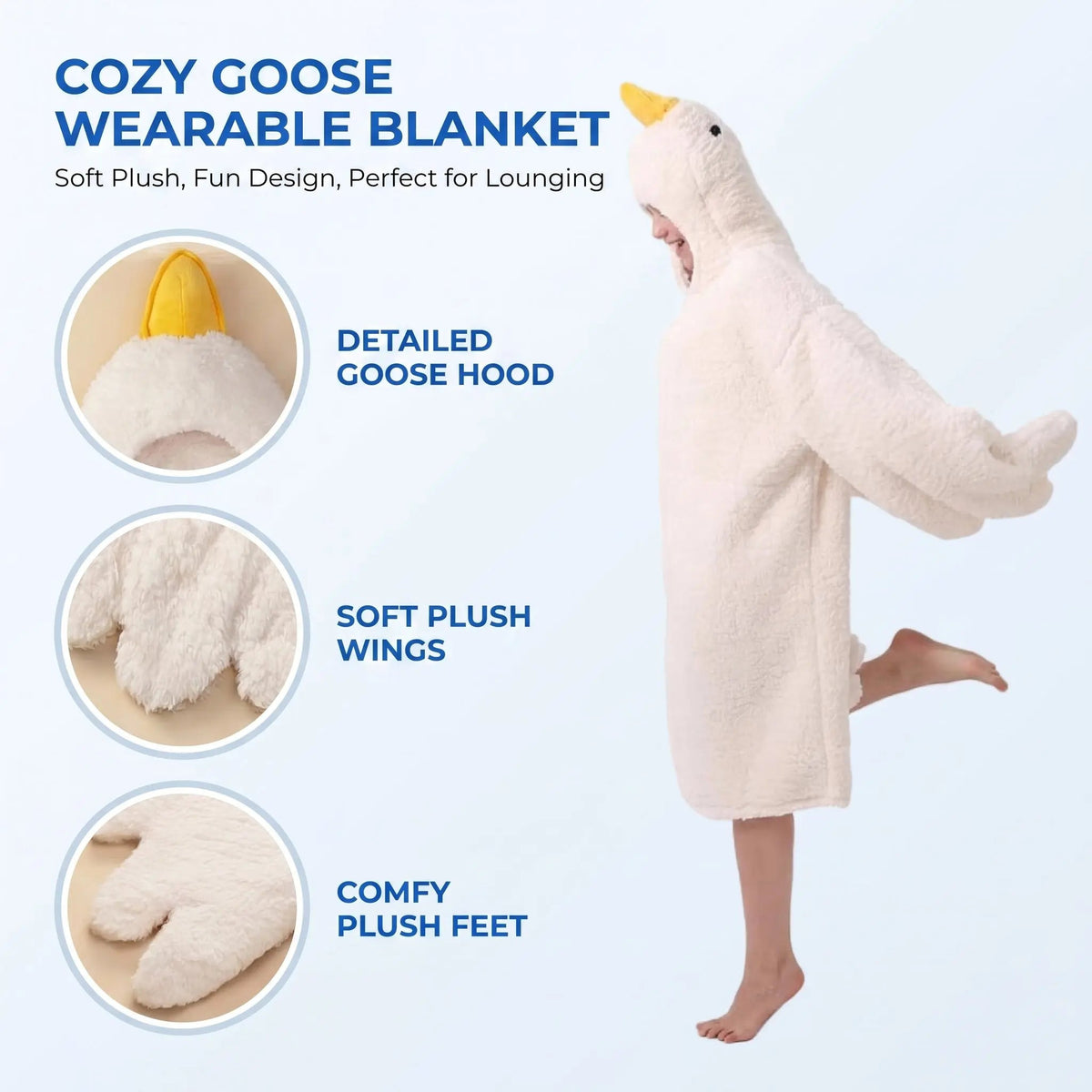 Velmesta Oversized Hooded Robe for Cozy Winter Homewear