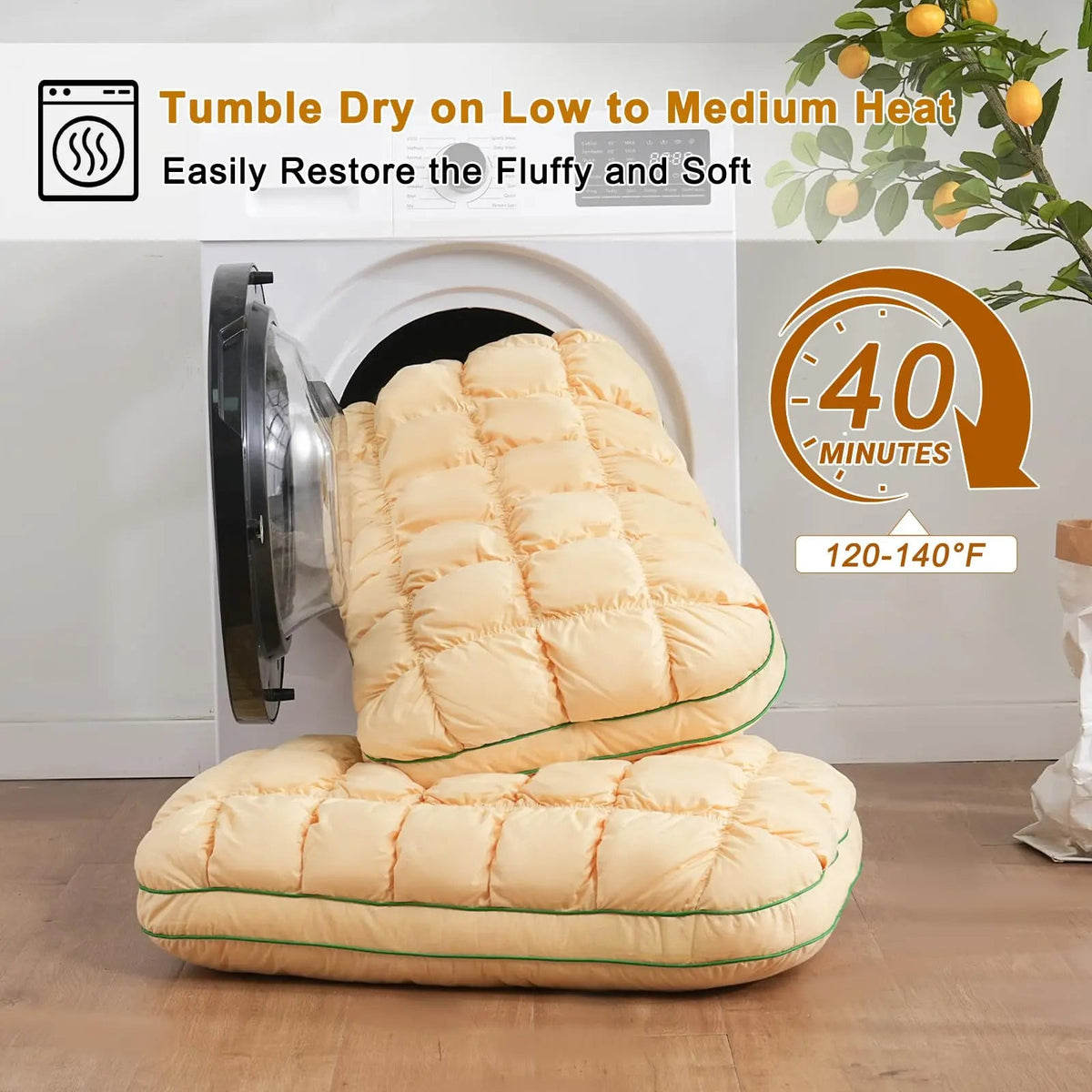 Velmesta Rebound Puff Pillow for beds and sofas