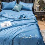 Velmesta Washed Silk Summer Quilt Set