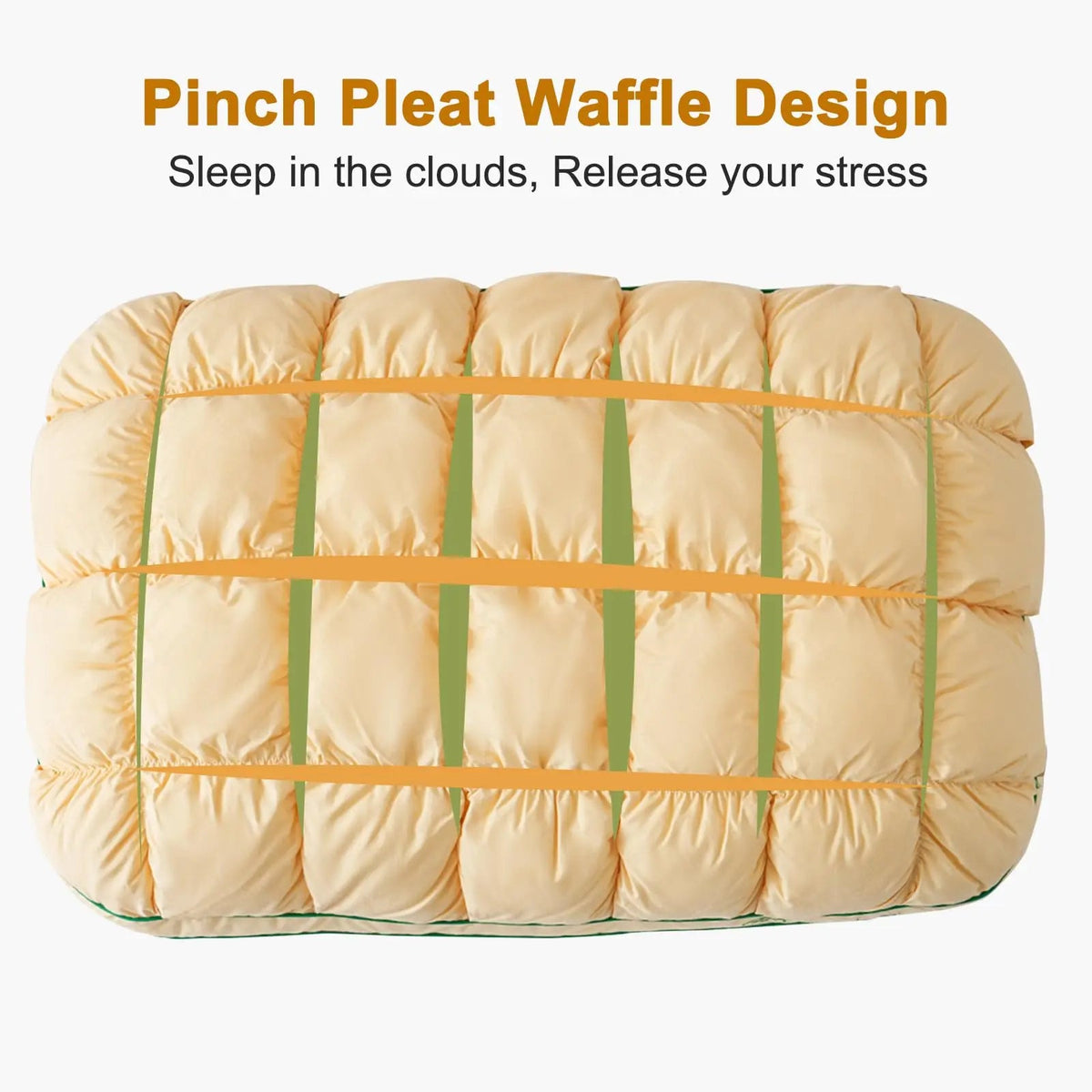 Velmesta Rebound Puff Pillow for beds and sofas