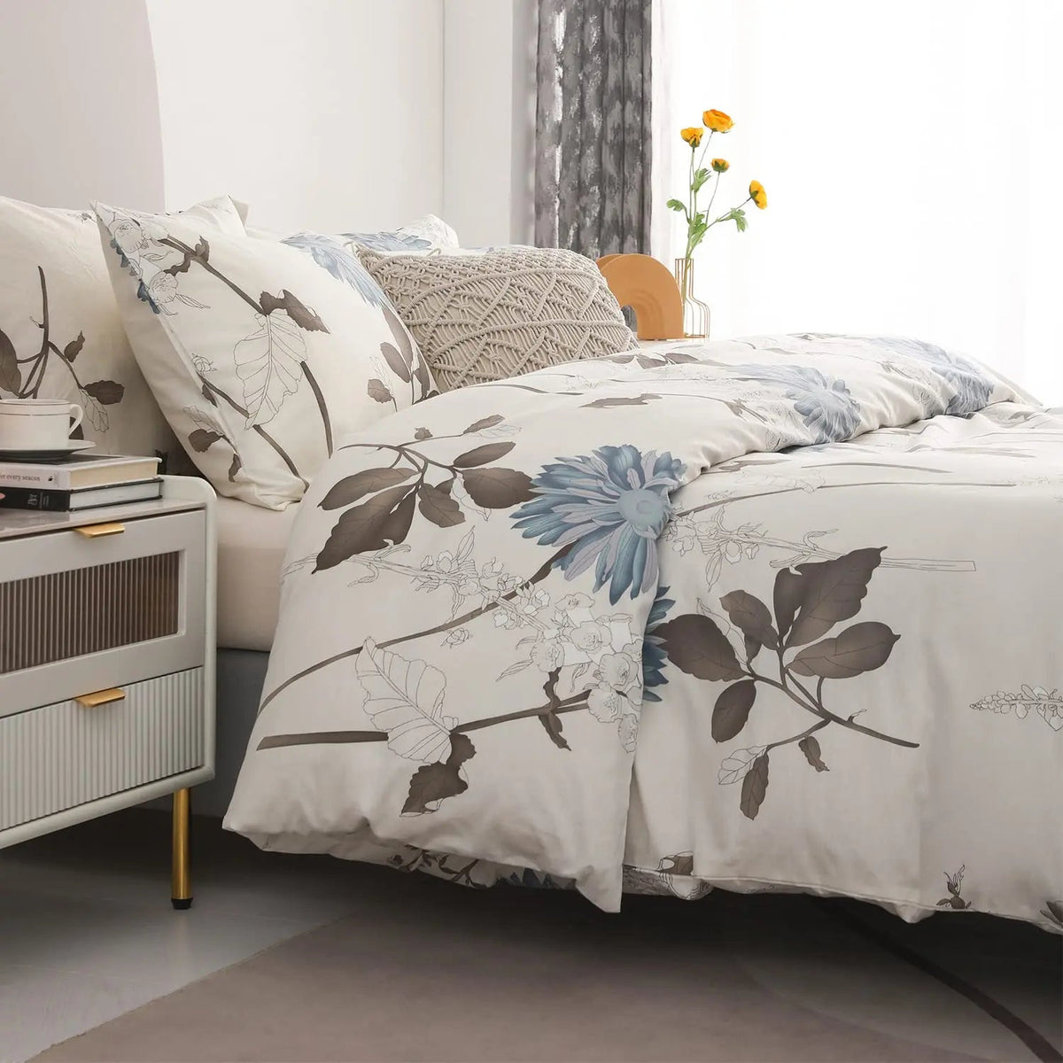 Velmesta Botanical Cotton Bedding Set