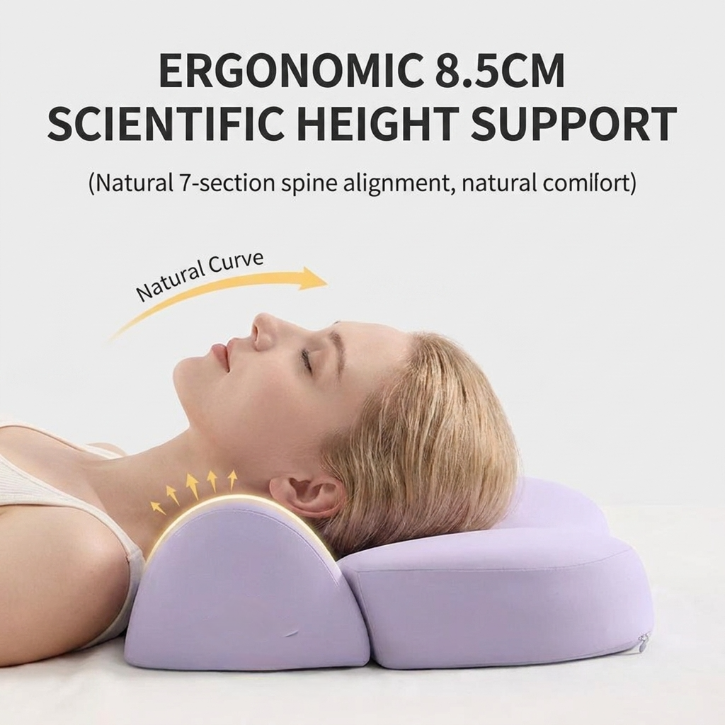 Velmesta Zoned Contour Pillow for nightly sleep