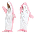 Velmesta Cartoon Shark Hoodie Blanket