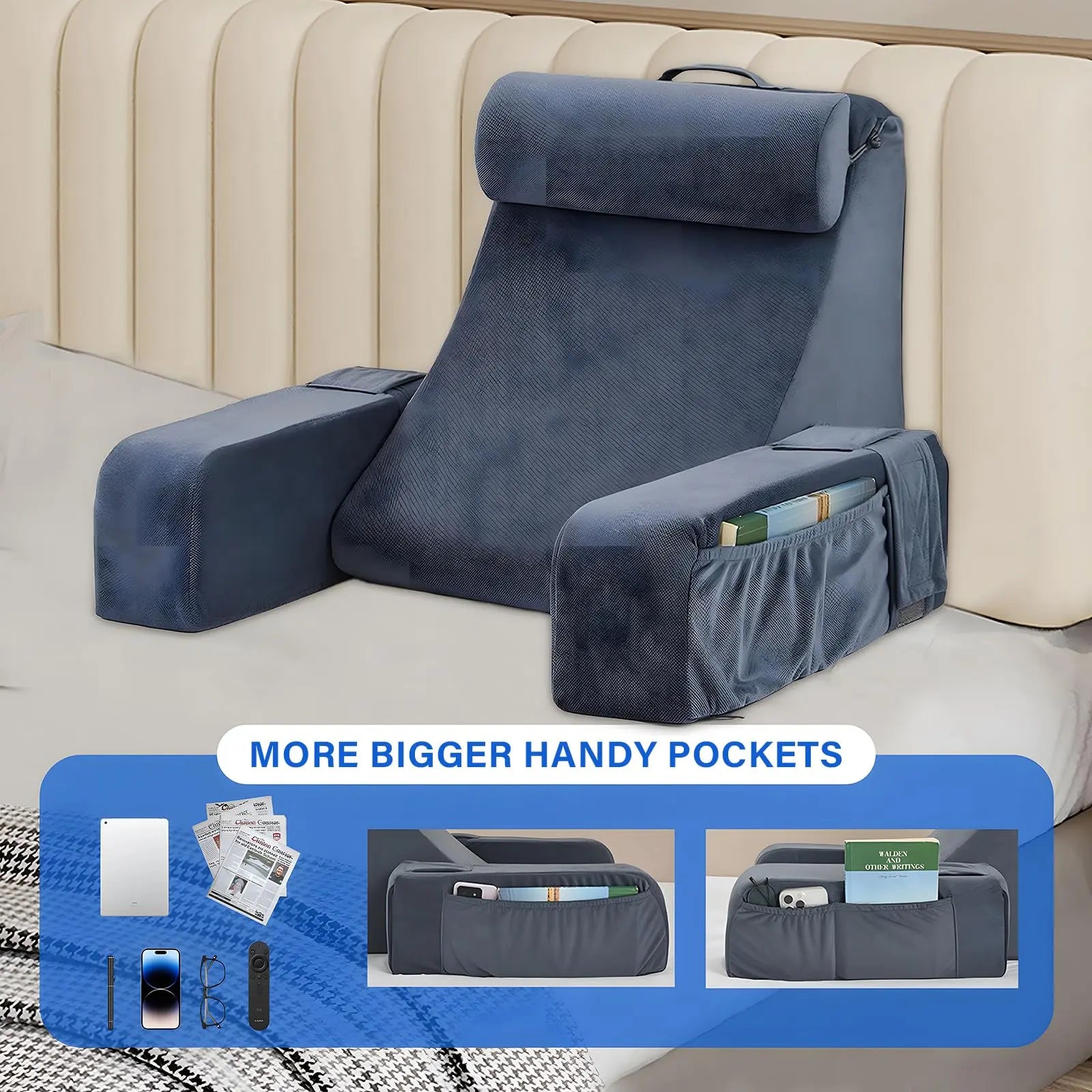 Velmesta Angled Bedrest Reading Pillow