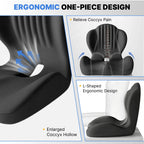 Velmesta Ergonomic Memory Foam Seat Cushion