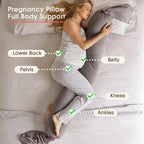 Velmesta Adjustable Pregnancy Body Pillow