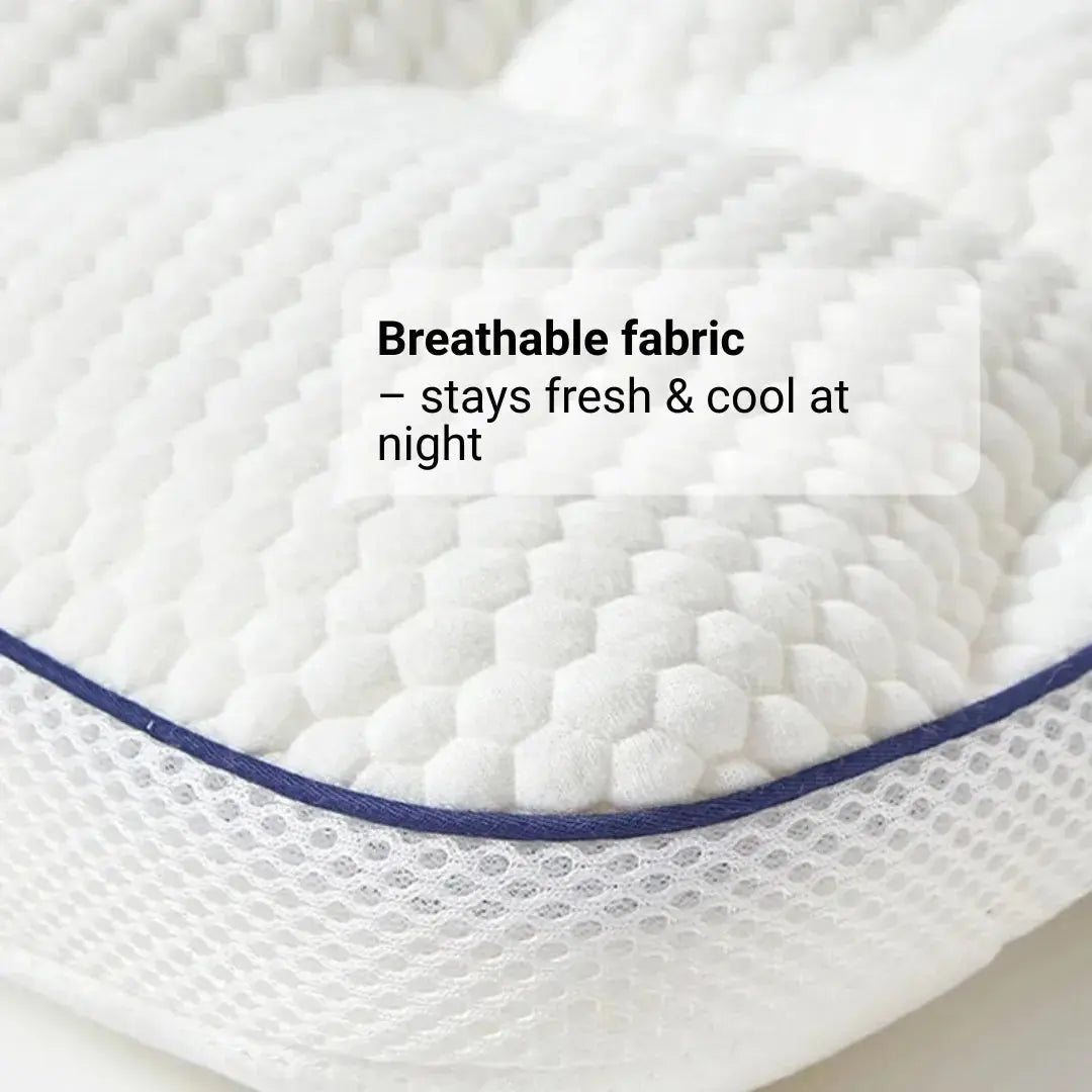 Velmesta Ergonomic Kids Pillow with Breathable TPE Core