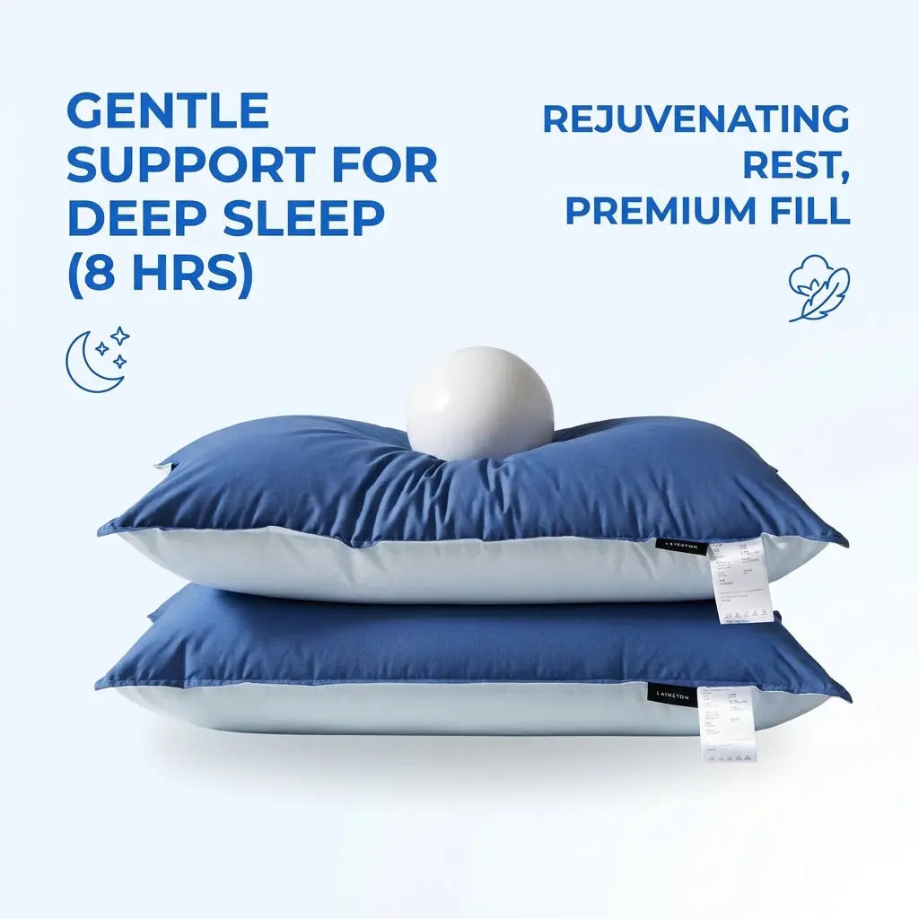 Velmesta Rectangle Medium Support Cotton Pillow view 3