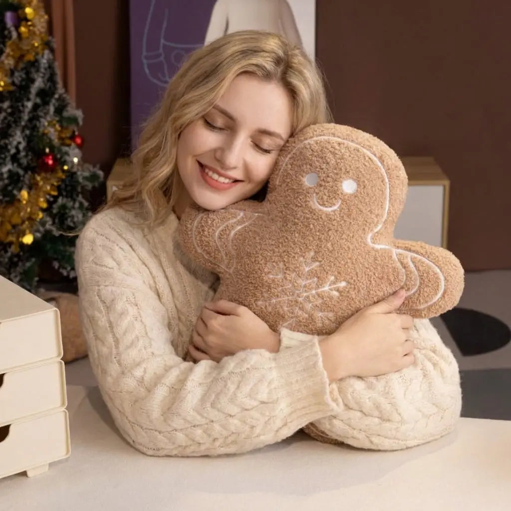 Velmesta Gingerbread Christmas Plush Pillow view 1