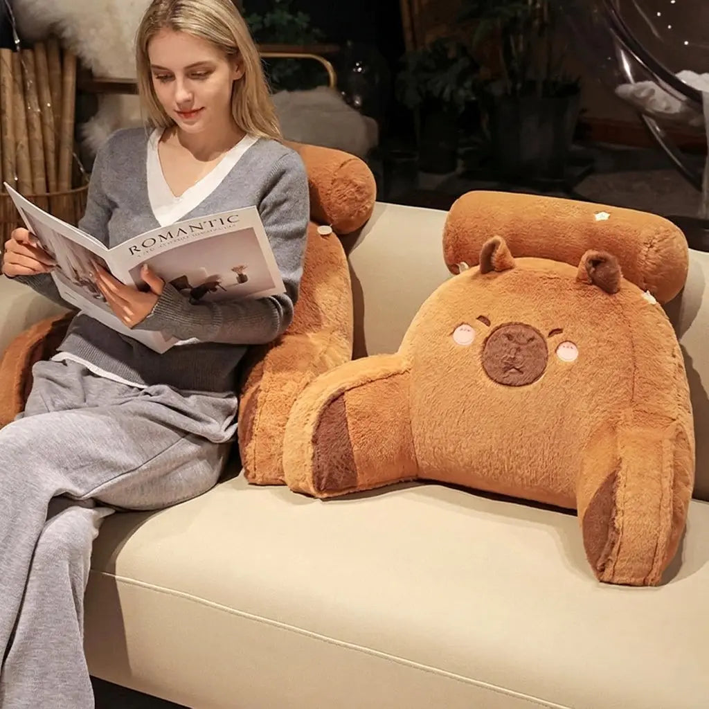 Velmesta Cushioned Capybara Reading Pillow view 7