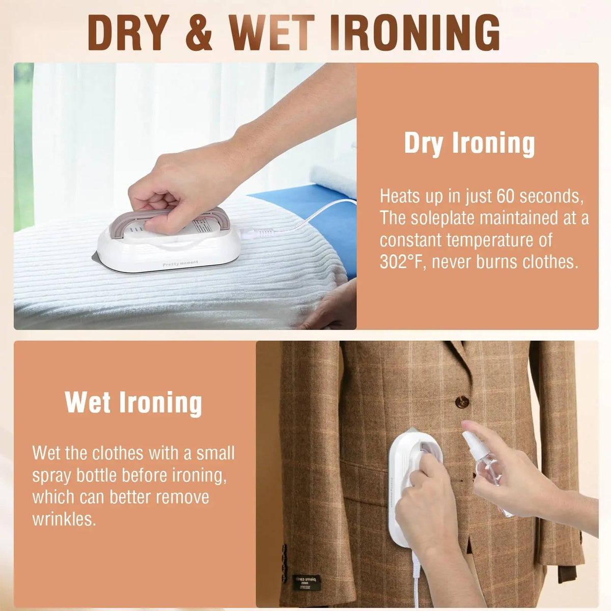 Velmesta Compact Mini Travel Iron