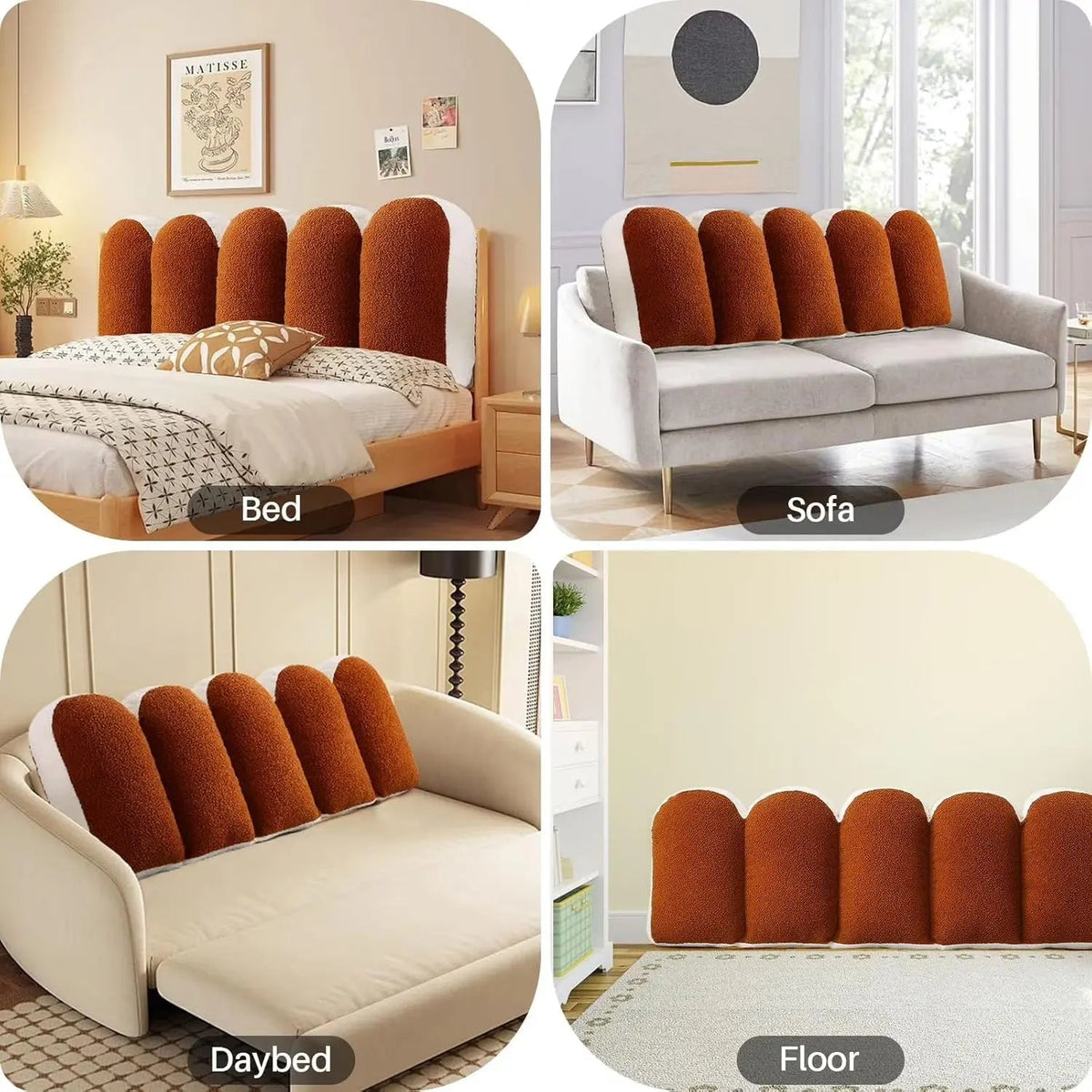 Velmesta U-Shaped Petal Reading Cushion