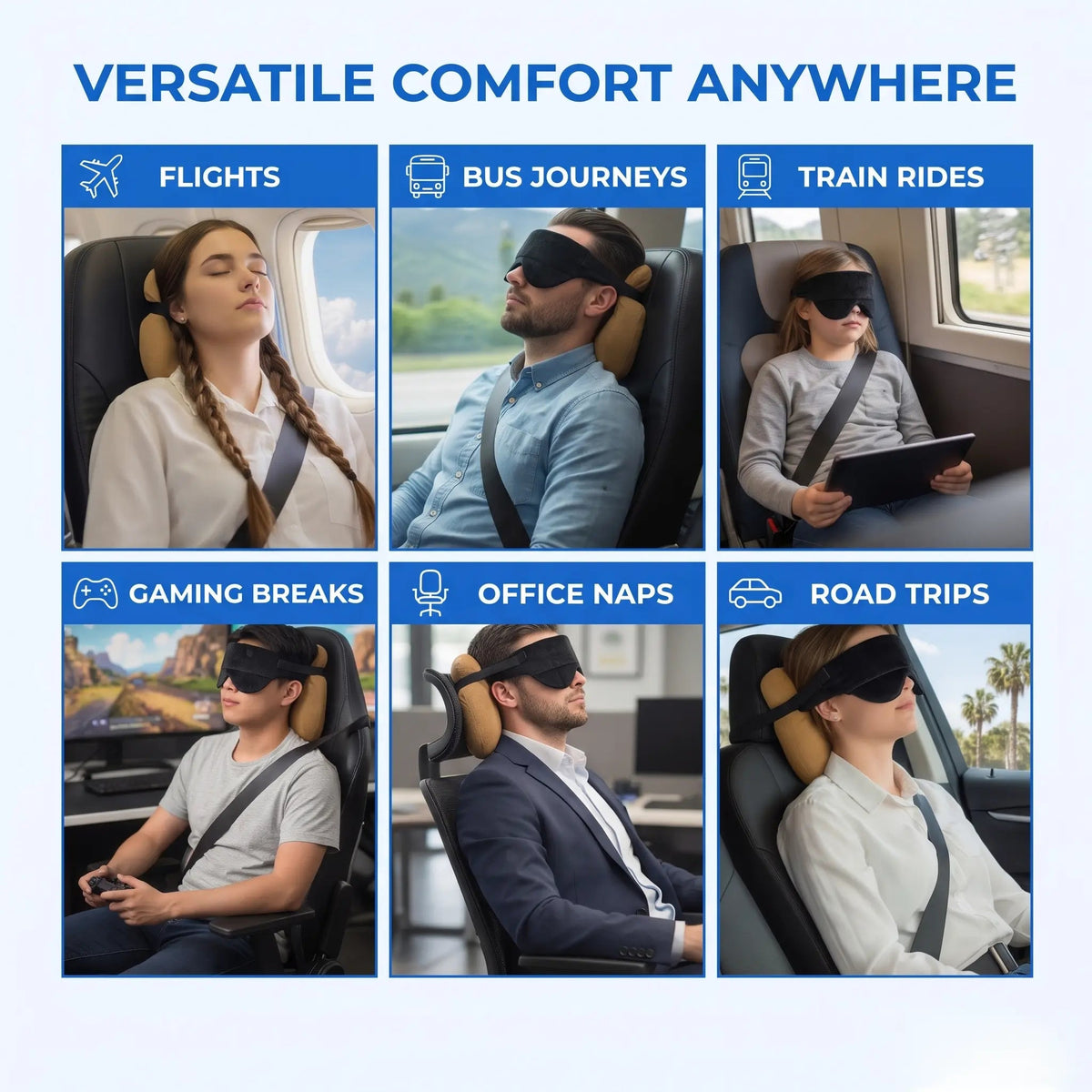 Velmesta Lightweight Travel Pillow Set view 3