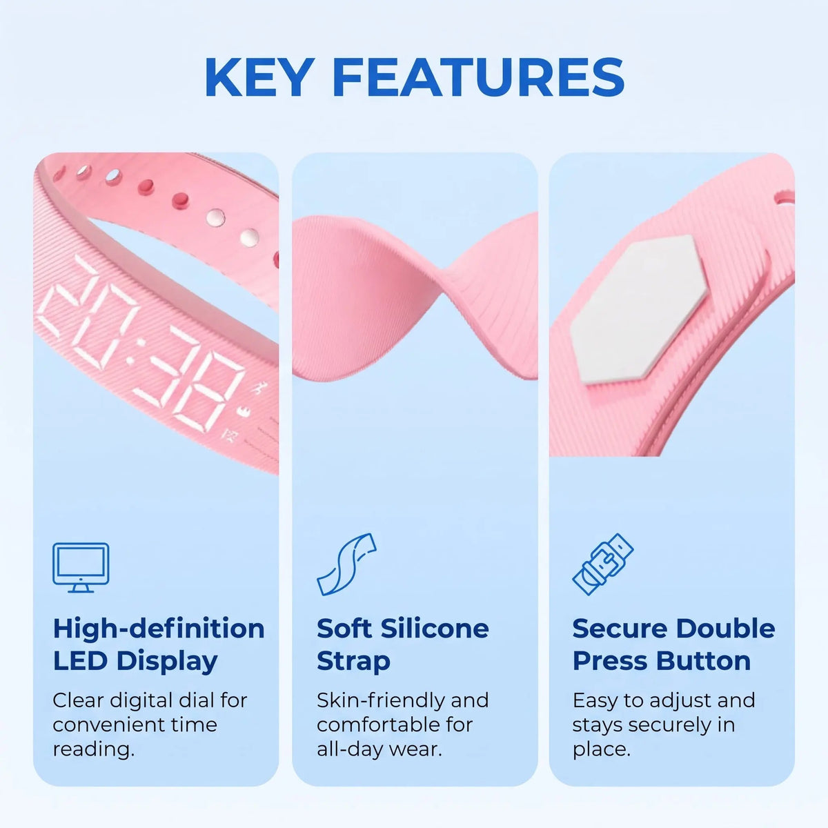 Velmesta Discreet Vibrating Alarm Watch
