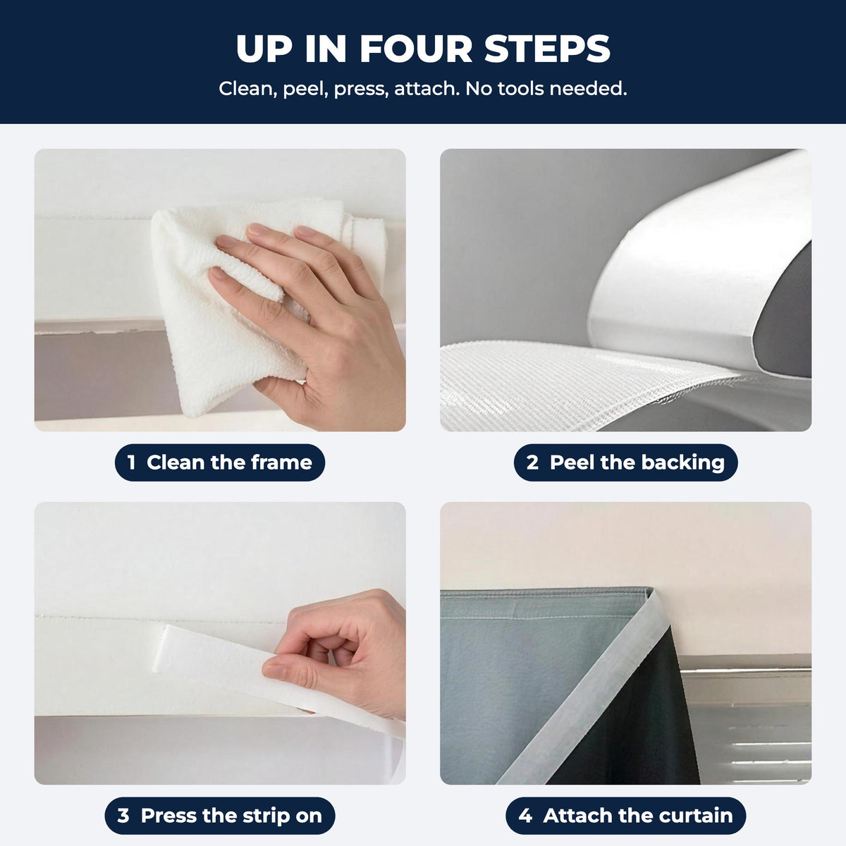 Up in four steps