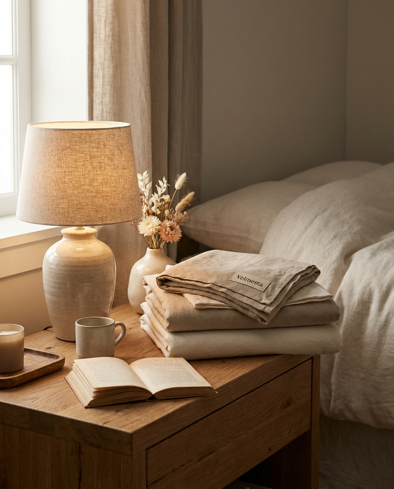 Velmesta bedroom nightstand lifestyle photo