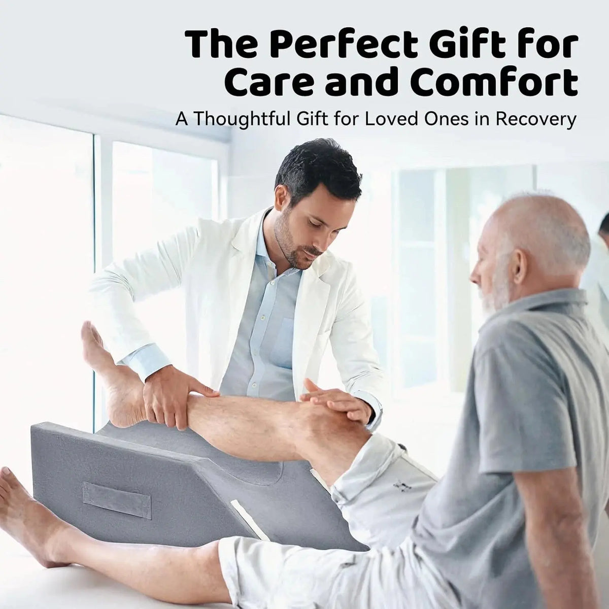Velmesta Memory Foam Leg Elevation Wedge Pillow view 3