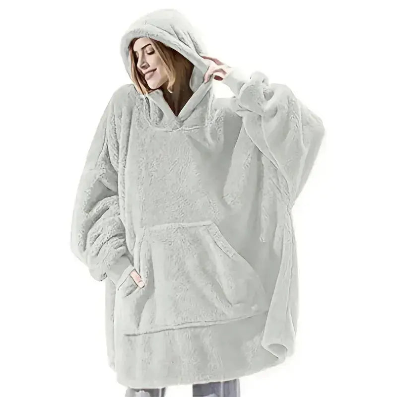 Velmesta Oversized Double Fleece Blanket Hoodie view 19